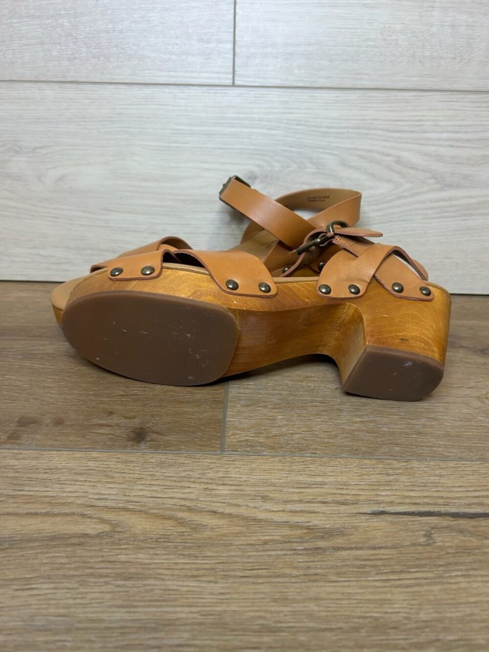 Patricia Nash Gigi Caramel Sandals Leather Size 9 - Picture 3 of 5